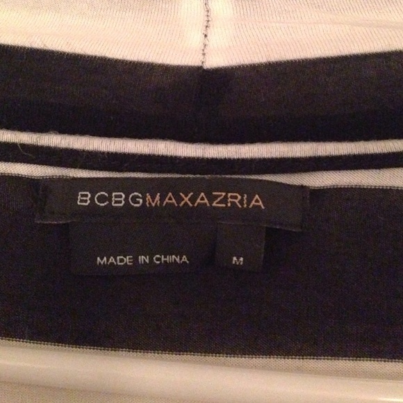 BCBGMAXAZRIA - Black & White Stripe Lightweight Layering Cardigan - Picture 2 of 3